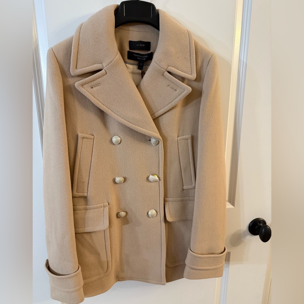 J. Crew Stadium Cloth by Nella Gori Peacoat